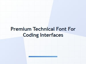 Premium Monospace Font for Coding Interfaces